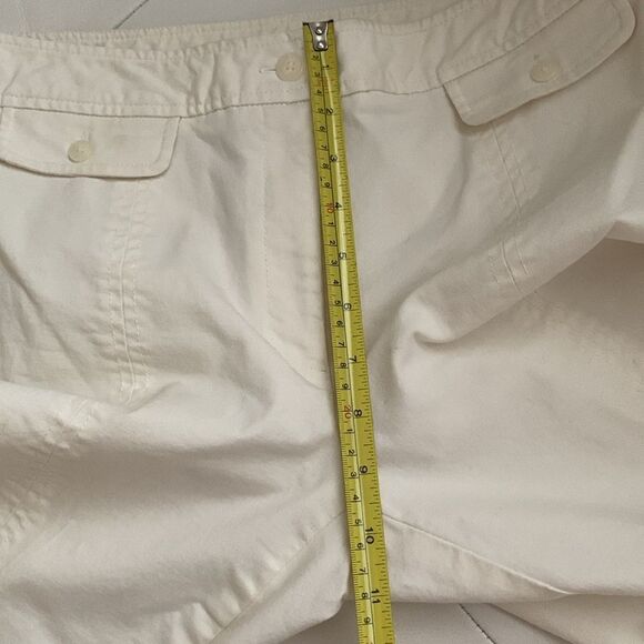 Rafaella Women's White Straight Pants Cotton Blend Stretch Size 8 - Picture 4 of 11